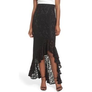 Eliza j lace high low skirt